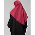 Instant jersey hijab with front gather - Maroon